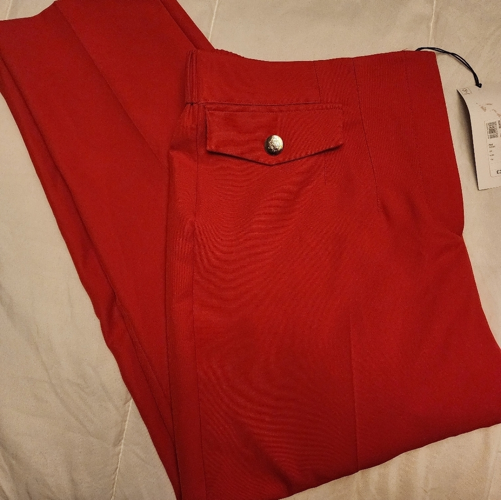 NWT River Island Straight Orange Leg Trousers sz 14(us)
